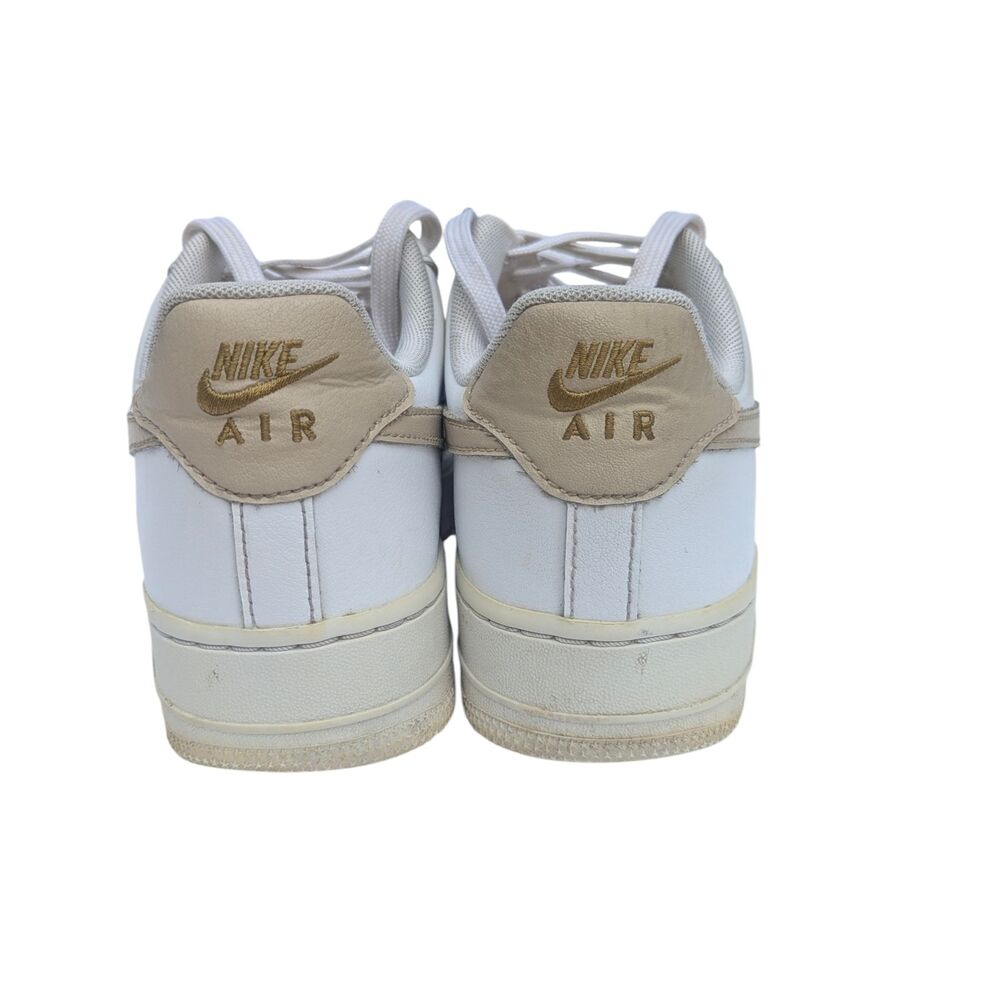 Nike Air Force 1 Low White Tan Swoosh Women’s 8.5 / Men’s 7 CZ0270-105 - Picture 8 of 10